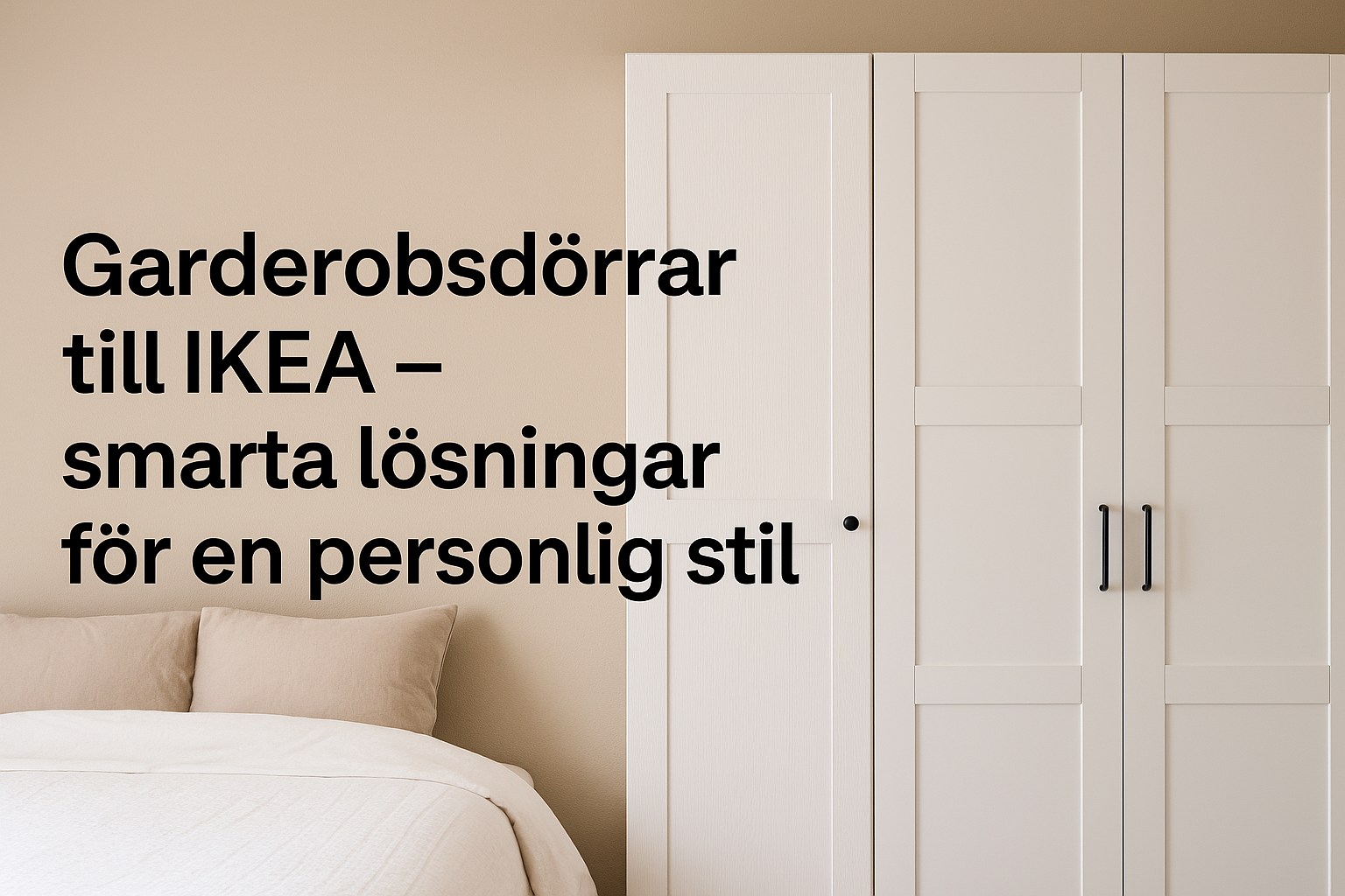 Köp garderobsdörrar till IKEA för en personlig stil