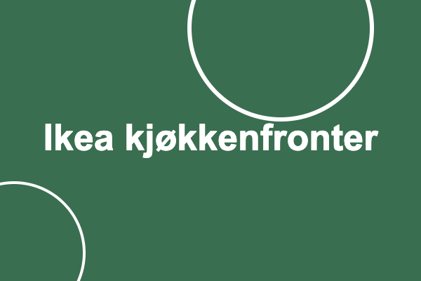 Ikea kjøkkenfronter fra Bucks and Spurs